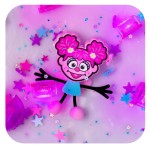 ABBY POSTAĆ  GLO PALS - zestaw z dwiema kostkami sensorycznymi świecącymi w wodzie -  ULICA SEZAMKOWA 