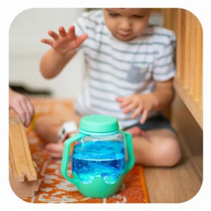 GLO PALS, SŁOIK SENSORYCZNY do napełnienia wodą, kolor ZIELONY