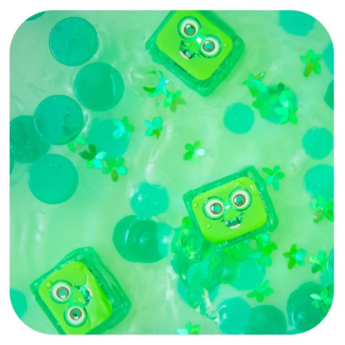 NOWY Glo Pals, Kostki sensoryczne świecące w wodzie Pippa - zabawka kąpielowa, kolor zielony