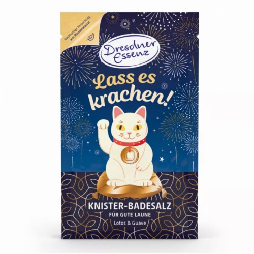 NA SZCZĘŚCIE! - STRZELAJĄCA sól do kąpieli 60g - DRESDNER ESSENZ