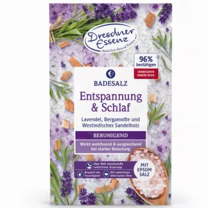 RELAKS & SEN - sól do kąpieli z solą EPSOM 60g - DRESDNER ESSENZ