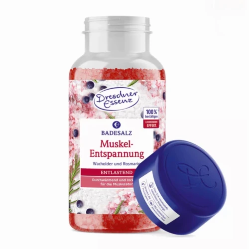 PRE-ORDER - RELAKSACJA MIĘŚNI sól do kąpieli z solą Epsom 600g - DRESDNER ESSENZ