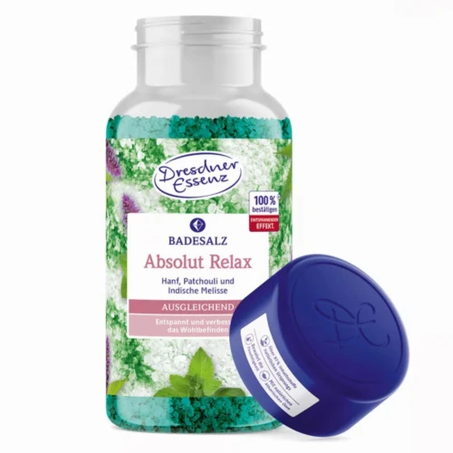ABSOLUTNY RELAKS z solą EPSOM - ANTYSTRESOWA kąpiel - sól do kąpieli 600g - DRESDNER ESSENZ