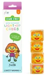 JULIA GLO PALS , 4 KOSTKI i sensoryczne świecące w wodzie - zabawka kąpielowa  - ULICA SEZAMKOWA
