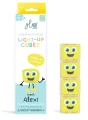 NOWY Glo Pals, Kostki sensoryczne świecące w wodzie Alex - zabawka kąpielowa, kolor żółty