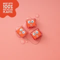 NOWY Glo Pals, Kostki sensoryczne świecące w wodzie Sammy- zabawka kąpielowa, kolor czerwony