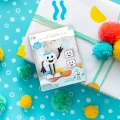 NOWY Glo Pals, Postać do kąpieli Party Pal - zestaw z dwiema kostkami sensorycznymi świecącymi w wodzie