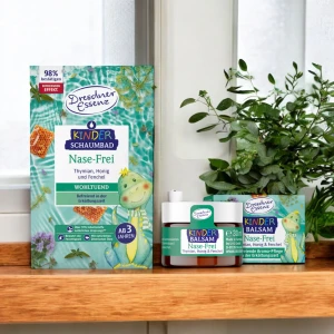 ODDYCHAJ SWOBODNIE balsam na cieknące noski 30ml PLUS PŁYN 40ml - DRESDNER ESSENZ 