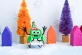 CHRISTMAS PALL POSTAĆ GLO PALS - edycja świąteczna - zestaw z dwiema kostkami sensorycznymi świecącymi w wodzie