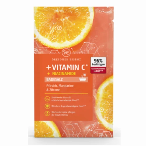 WITAMINA C + NIACYNIAMID - aktywna sól do kąpieli 80g - DRESDNER ESSENZ