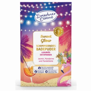 SUNSET GLOW - Rozświetlający puder do kąpieli 60g - DRESDNER ESSENZ 