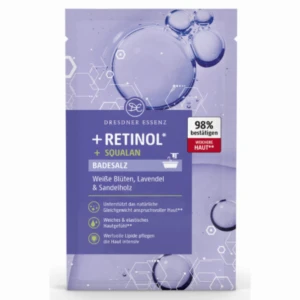 RETINOL + SKWALAN - aktywna sól do kąpieli 80g - DRESDNER ESSENZ 