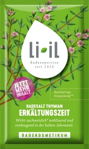 PAKIET 12x80g - ZIMNY CZAS - prozdrowotna sól do kąpieli TYMIANEK 80g - Li-iL  