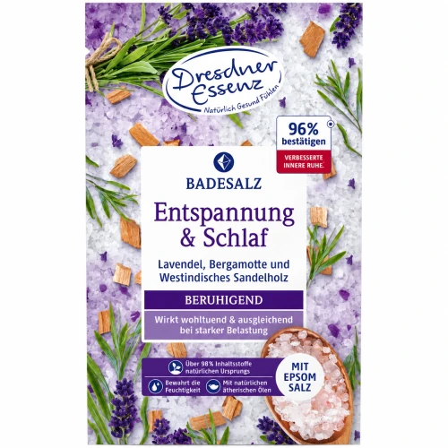 RELAKS & SEN - sól do kąpieli z solą EPSOM 60g - DRESDNER ESSENZ