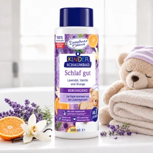 NOWOŚĆ NOWA POJEMNOŚĆ PAKIET 54x500ml ŚPIJ DOBRZE - płyn do kąpieli dla dzieci 500ml - DRESDNER ESSENZ 