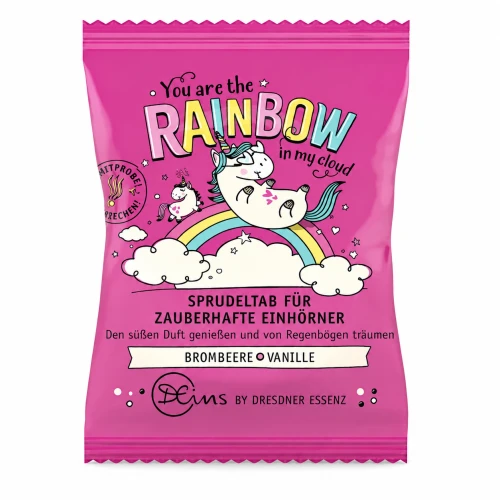 „JESTEŚ TĘCZĄ W MOJEJ CHMURZE" - sól bąbelkowa - DRESDNER ESSENZ