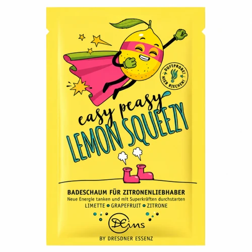 EASY PEASY LEMON SQUEEZY - Pianka do kąpieli dla miłośników cytryny 60g - DRESDNER ESSENZ