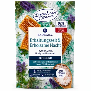 CZAS PRZEZIĘBIENIA I SPOKOJNY SEN - sól do kąpieli z solą EPSOM 60g - DRESDNER ESSENZ