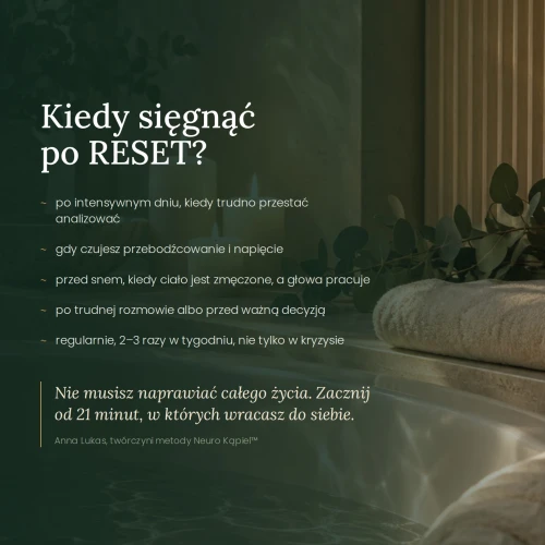 Neuro Kąpiel™ RESET – rytuał wyjścia z napięcia | Anna Lukas