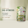 DE-STRESS sól do kąpieli z solą Epsom 60 g – rumianek, konopie, wetiwer | Dresdner Essenz