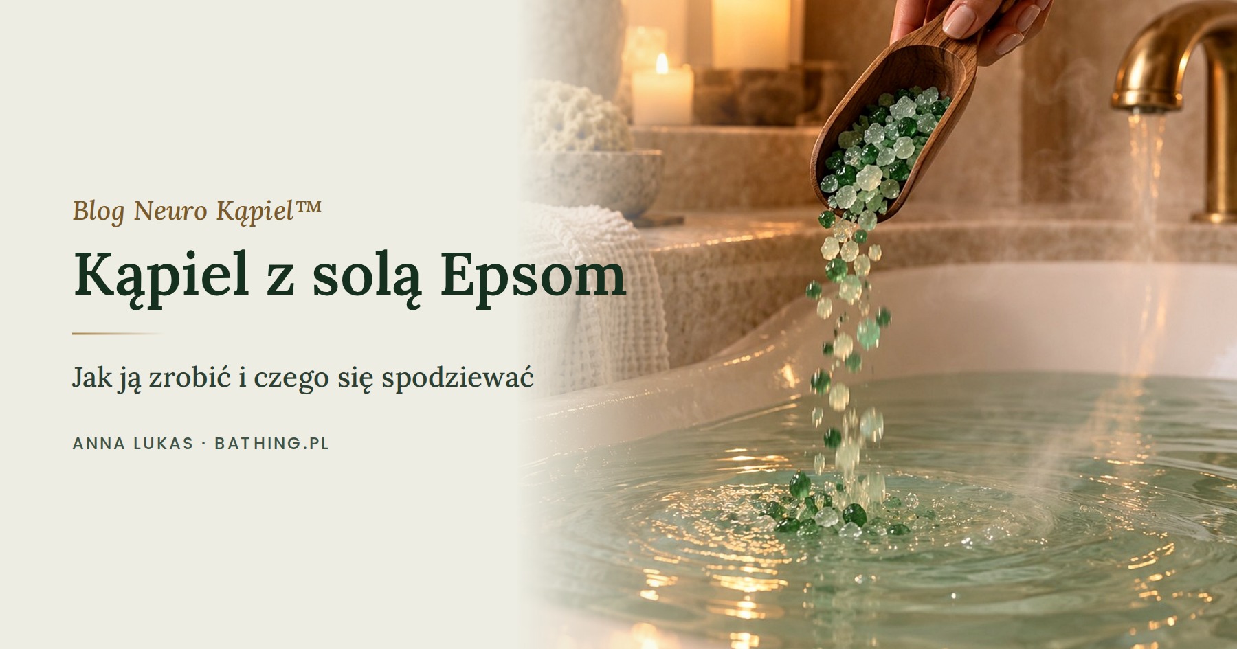 Kąpiel z solą Epsom: jak ją zrobić i czego się spodziewać.